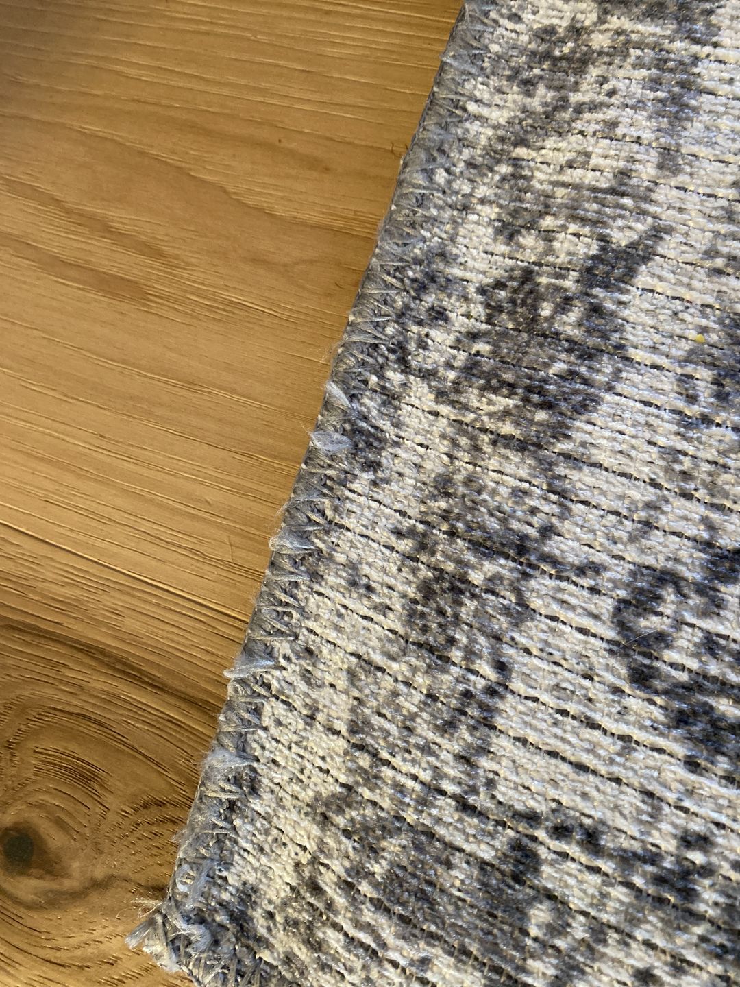 Customer photo review of Distressed Vintage Chilaz Grey Rug