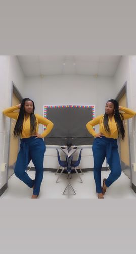Customer photo review of Sultry Vibes Bodysuit (Mustard)