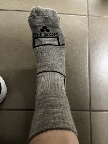 Customer photo review of ISW Isolwool® Trail Cuff (3 pair pack)  Gray, Charcoal, Black