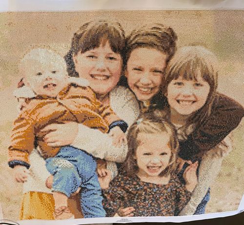 Customer photo review of Custom Diamond Painting Kits for Adults DIY 5D - Photo Diamond Art Shipped from USA
