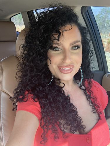 Customer photo review of Curly Ash Blonde