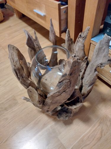 Customer photo review of Wurzel Kerzenständer VONDRO mit Glas