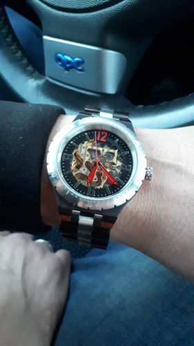 Customer photo review of Wood o'clock - Wolkenkratzer