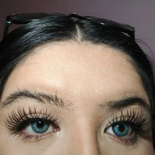 Customer photo review of Icoloured® Saltlake Blue Colored Contact Lenses