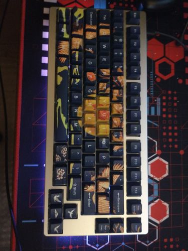 Customer photo review of IDOBAO Full Sub Dye OEM profile Keycaps set,PBT