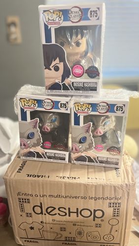 Customer photo review of FUNKO POP animation : Inosuke flocked - Demon Slayer (special edition)