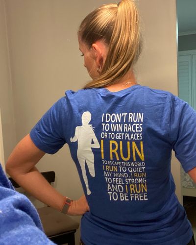 Customer photo review of Run Free Womens Tee