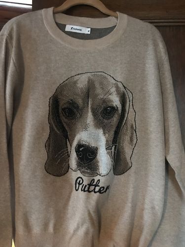 Customer photo review of Full-Body Pet Custom Sweater
