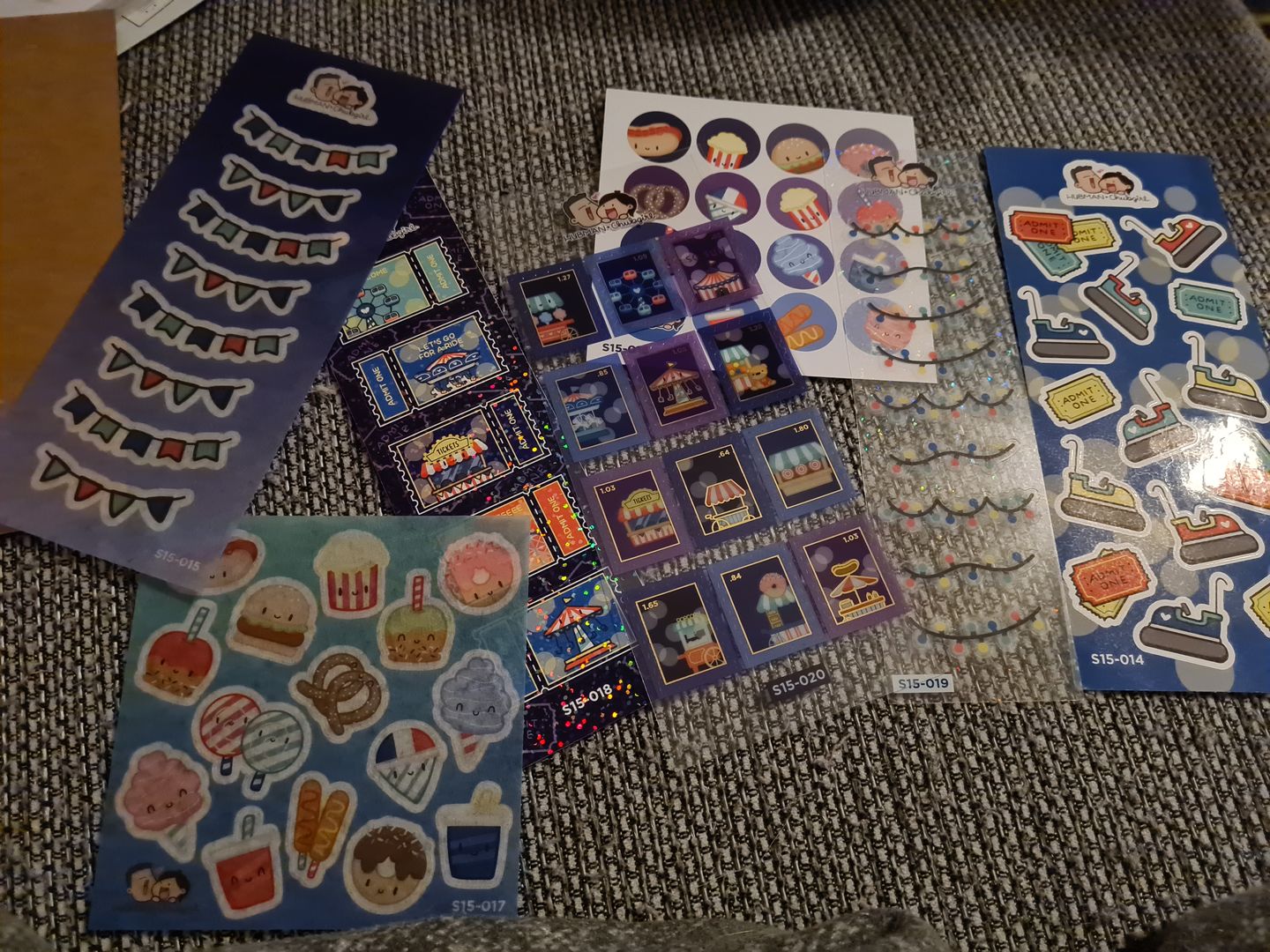 Customer photo review of Carnival Variety Sticker Pack