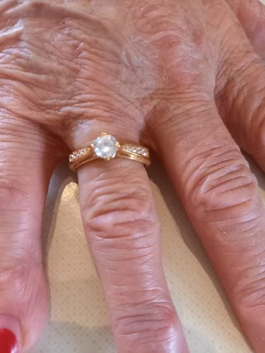 Customer photo review of Bague Alison - Femme Plaqué Or Zirconium