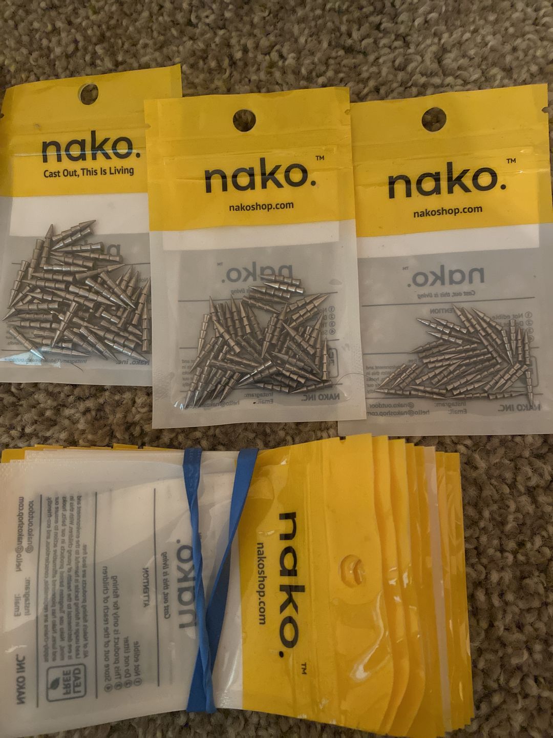 Customer photo review of 200% Density Tungsten Nail Weights | 10 Pack