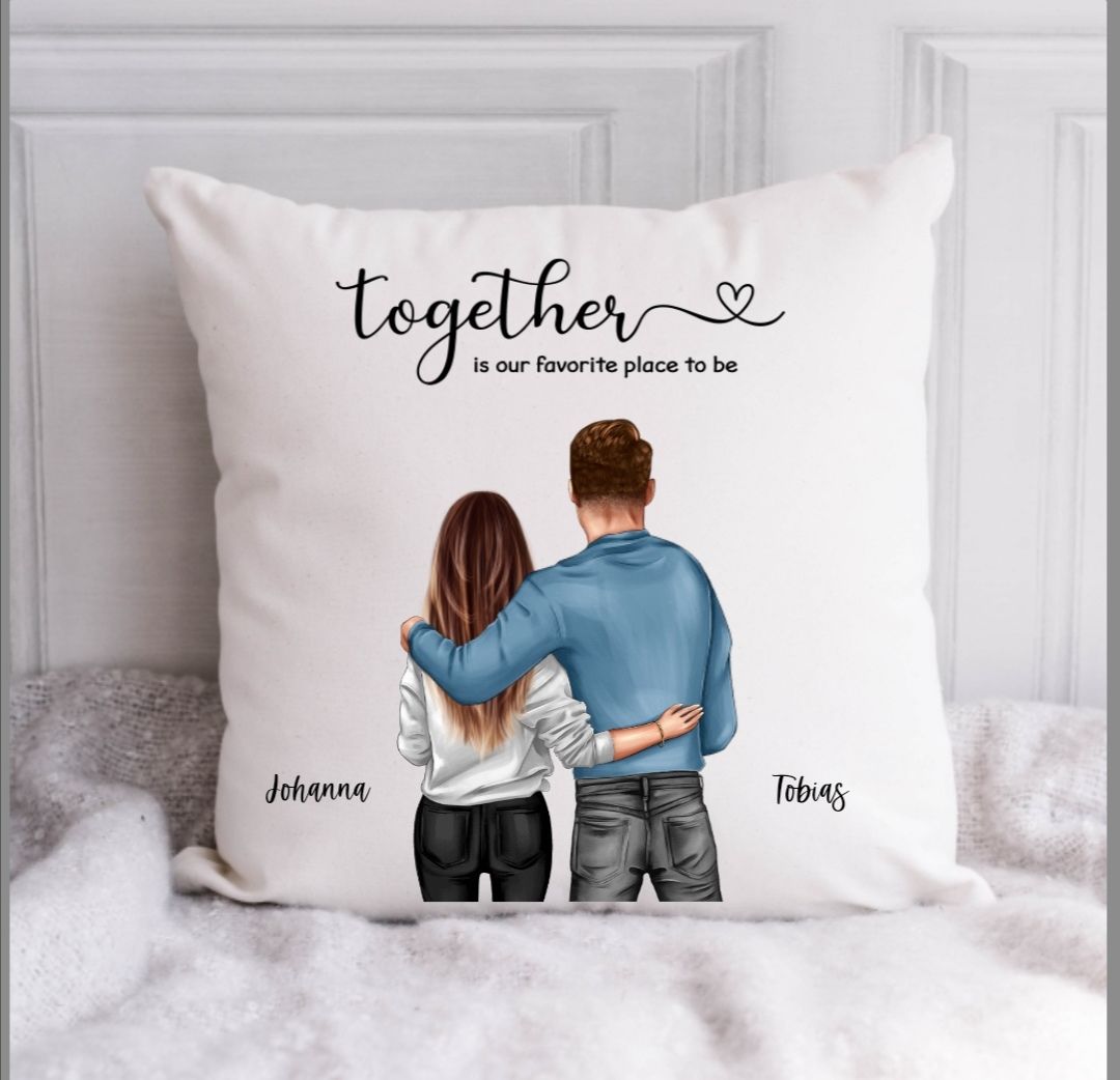 Customer photo review of Pärchen - Personalisiertes Kissen