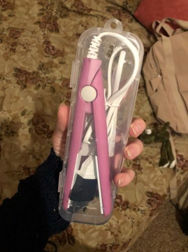 Customer photo review of Curl&Style ™ 2-in-1 Keramisk mini Hårlock och Styler | Styla ditt Hår var som Helst utan extra Vikt | Inkl. GRATIS Praktisk Reseförpackning värd Kr 150