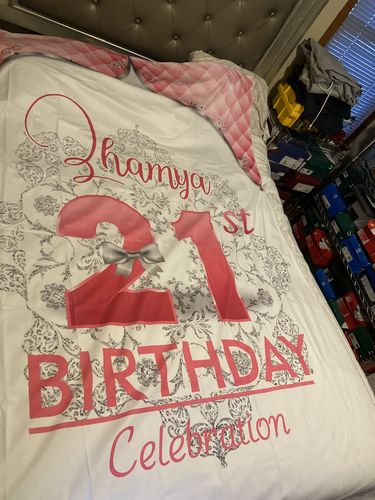 Customer photo review of 70th Birthday Party Backdrop