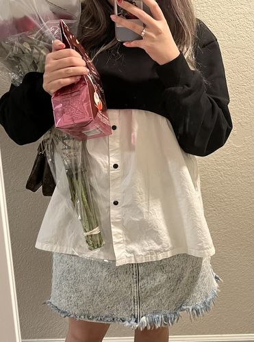 Customer photo review of 2 In 1 Long Sleeve Tee