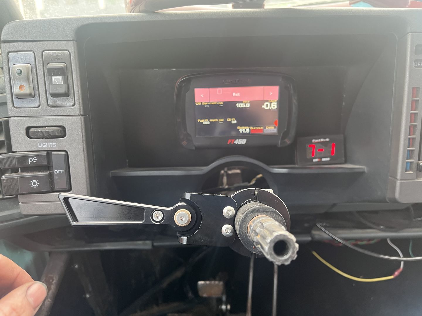 Customer photo review of Motion Raceworks Billet Aftermarket Turn Signal Switch 15-140