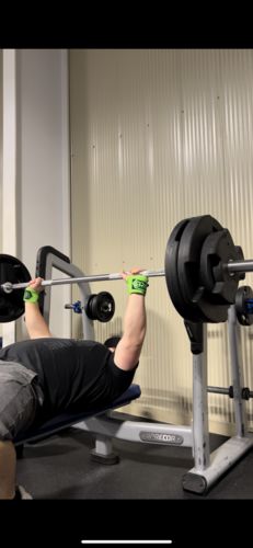 Customer photo review of PR Neon Arm Day Bundle - Neon (Wrist Wraps, Elbow Wraps, and Lifting Straps)