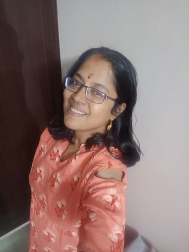 Customer photo review of Peach High Low Cold Shoulder Dress