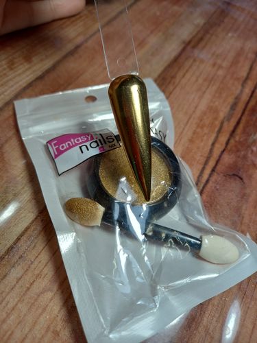 Customer photo review of Efecto Espejo Dorado #3 Fantasy Nails
