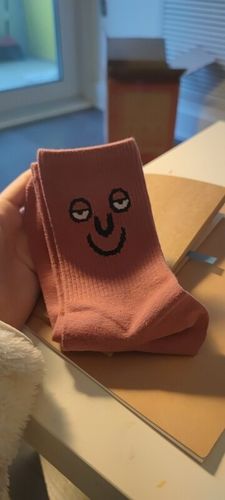 Customer photo review of 10 Pack Mood Socks by Smoods™
