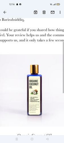 Customer photo review of Organic Coconut Oil