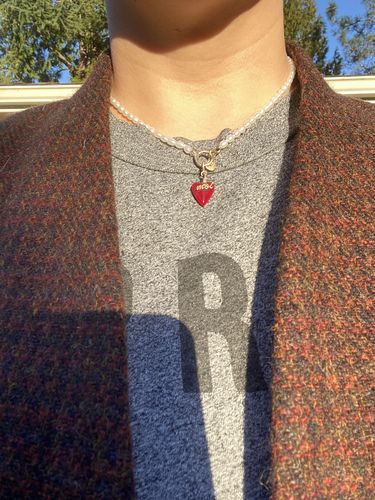 Customer photo review of [Worn by Shin Min-ah] La vie de Paris Gold Pendant JDVPGXF064S
