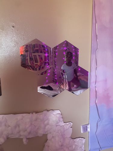 Customer photo review of Wall Mirror Stickers