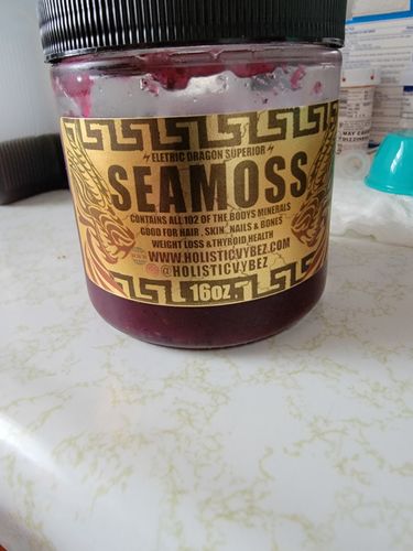 Customer photo review of The Wellness Trio Sea Moss Gel Combo