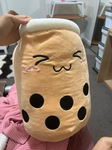 Customer photo review of Reversible Bubble Tea Plush Pillow