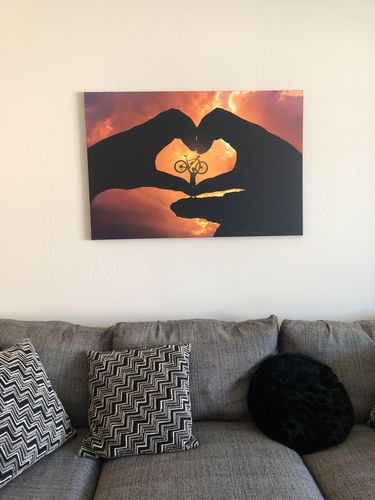 Customer photo review of MTB Love Canvas