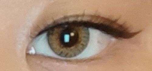 Customer photo review of Symphony 3Con Green Colored Contact Lenses