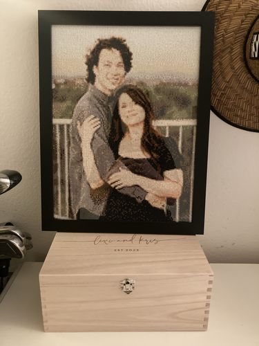 Customer photo review of Custom Diamond Painting Kits for Adults DIY 5D - Photo Diamond Art Shipped from USA
