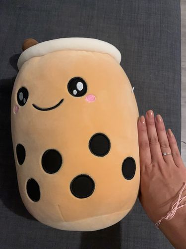 Customer photo review of Reversible Bubble Tea Plush Pillow