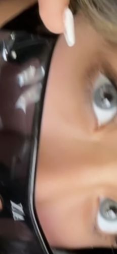 Customer photo review of [US Warehouse] Topaz Prescription Monthly Colored Contact Lenses