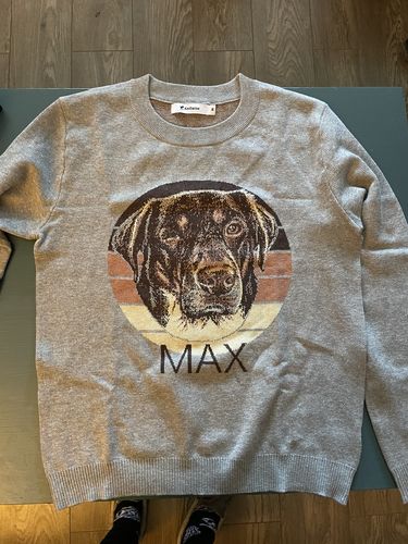 Customer photo review of Full-Body Pet Custom Sweater