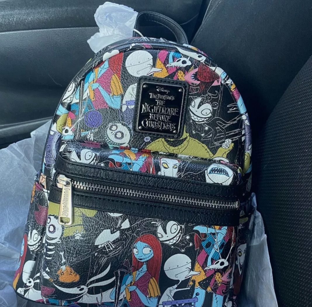 Customer photo review of 707 Street Exclusive - Disney The Nightmare Before Christmas Allover Print Mini Backpack - November Preorder