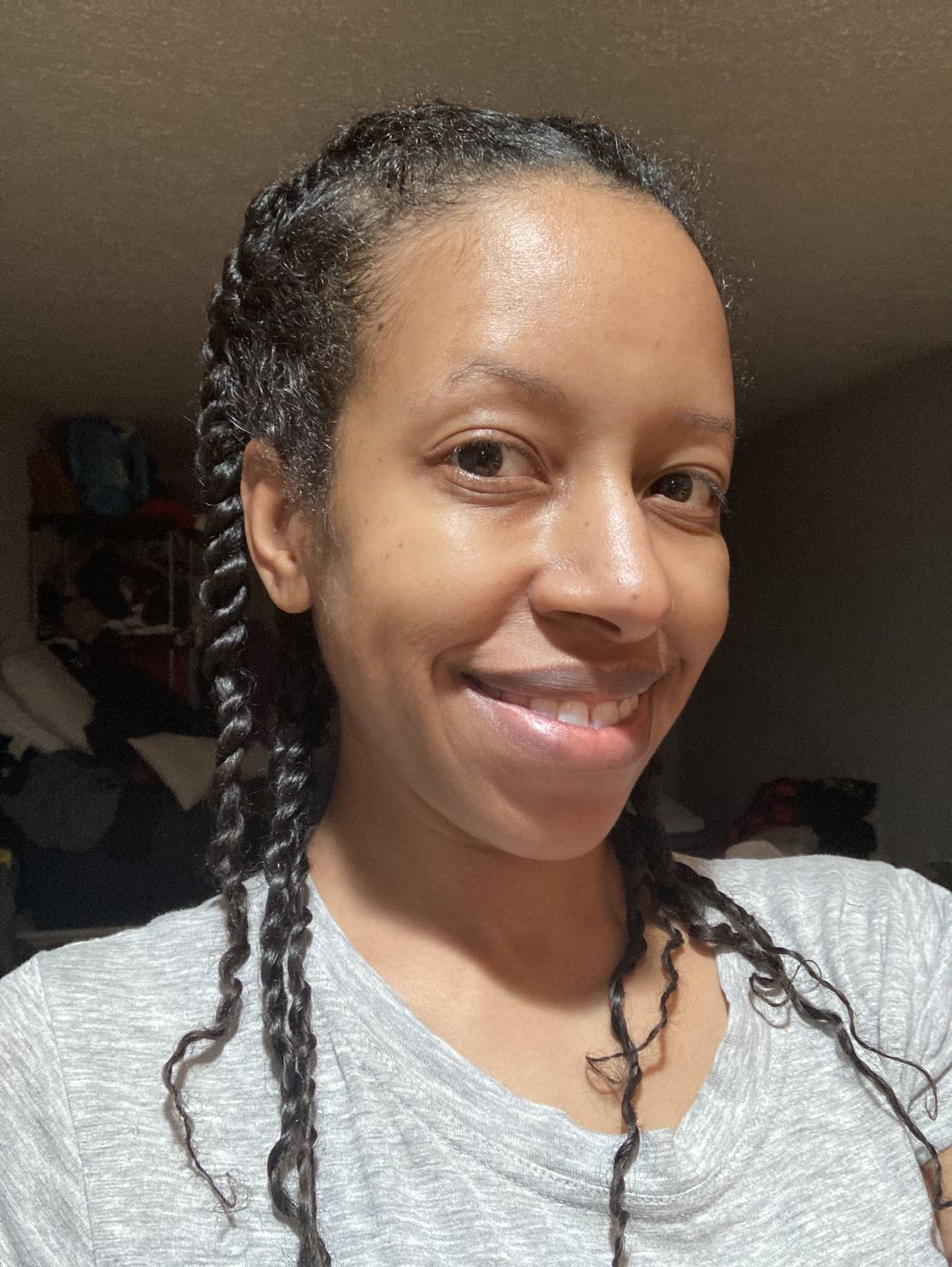 Customer photo review of Non-Stripping Shampoo Bar