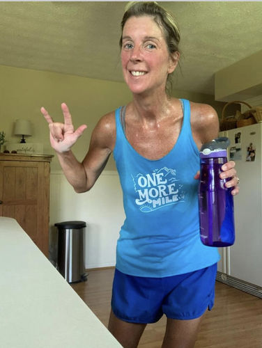 Customer photo review of One More Mile Racerback Tanktop