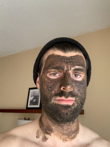 Customer photo review of Instant Matcha Clay Mask