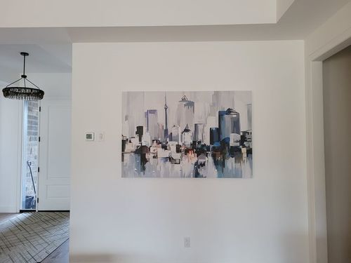 Customer photo review of 'Abstract Toronto' Framed Canvas