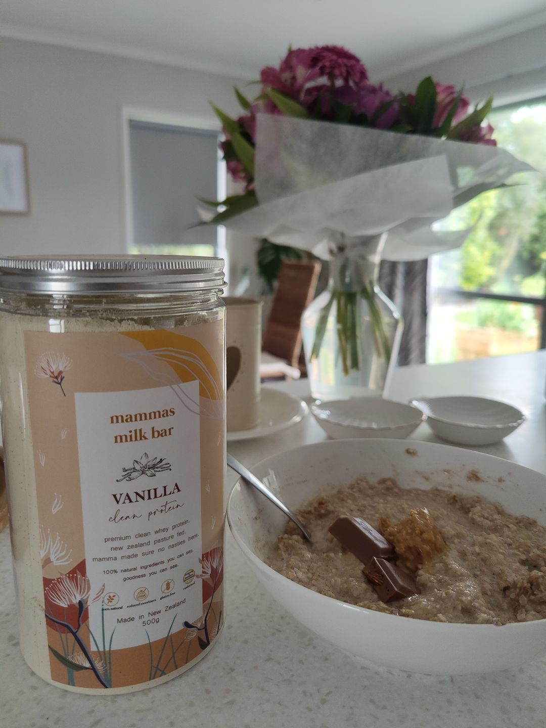 Customer photo review of Vanilla Premium Whey Protein