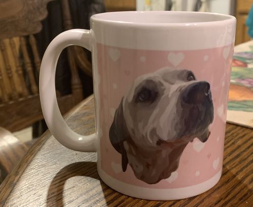 Customer photo review of Custom Pet Coffee Mug