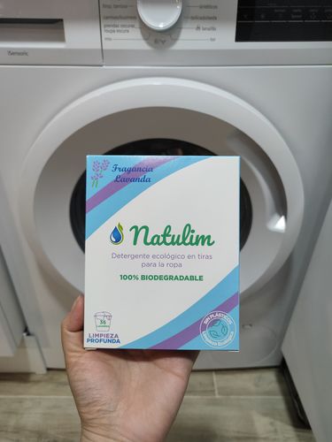 Customer photo review of Eco-Tiras de Detergente 40 lavados Natulim
