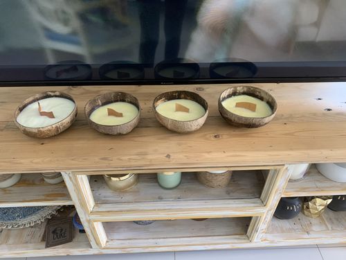 Customer photo review of Natural Coconut Bowls Set of Four