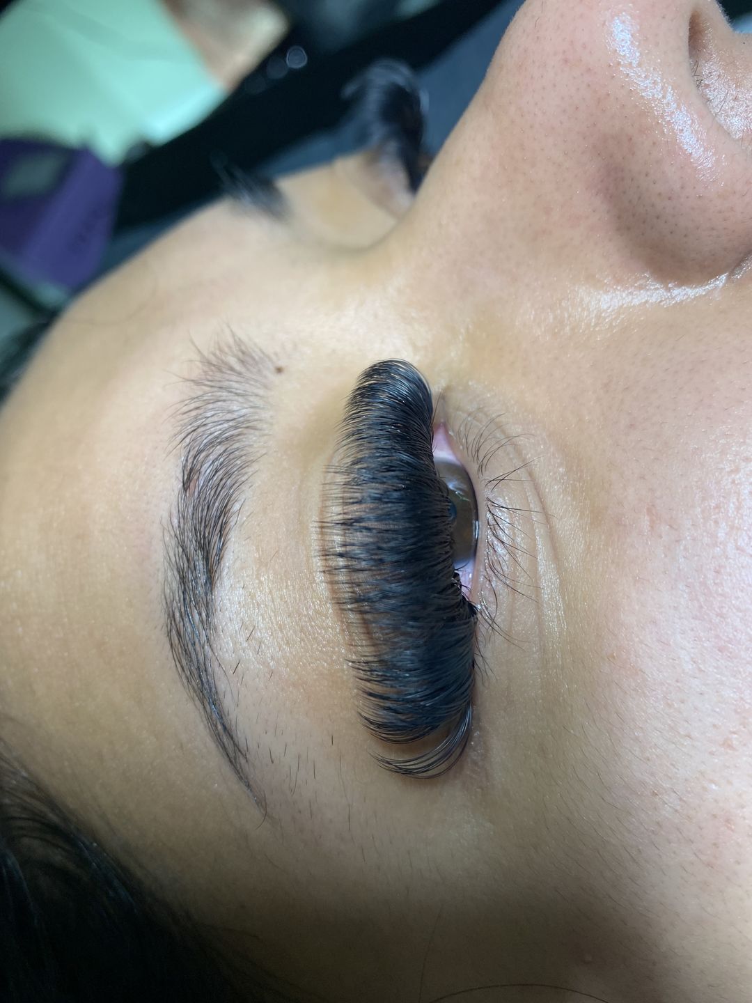 Customer photo review of Cashmere Volume Lash Extensions 0.07mm