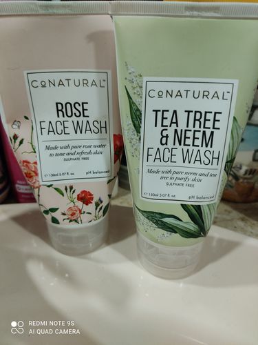 Customer photo review of Tea Tree & Neem Face Wash