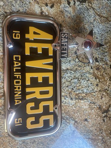 Customer photo review of 1951 CALIFORNIA LICENSE PLATE 6"x14" (351.5mm x 156.5mm)