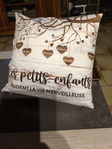 Customer photo review of Mes petits-enfants - Coussin grands-parents