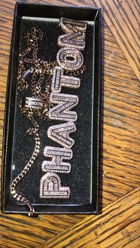 Customer photo review of Custom Baguette Letter Pendant