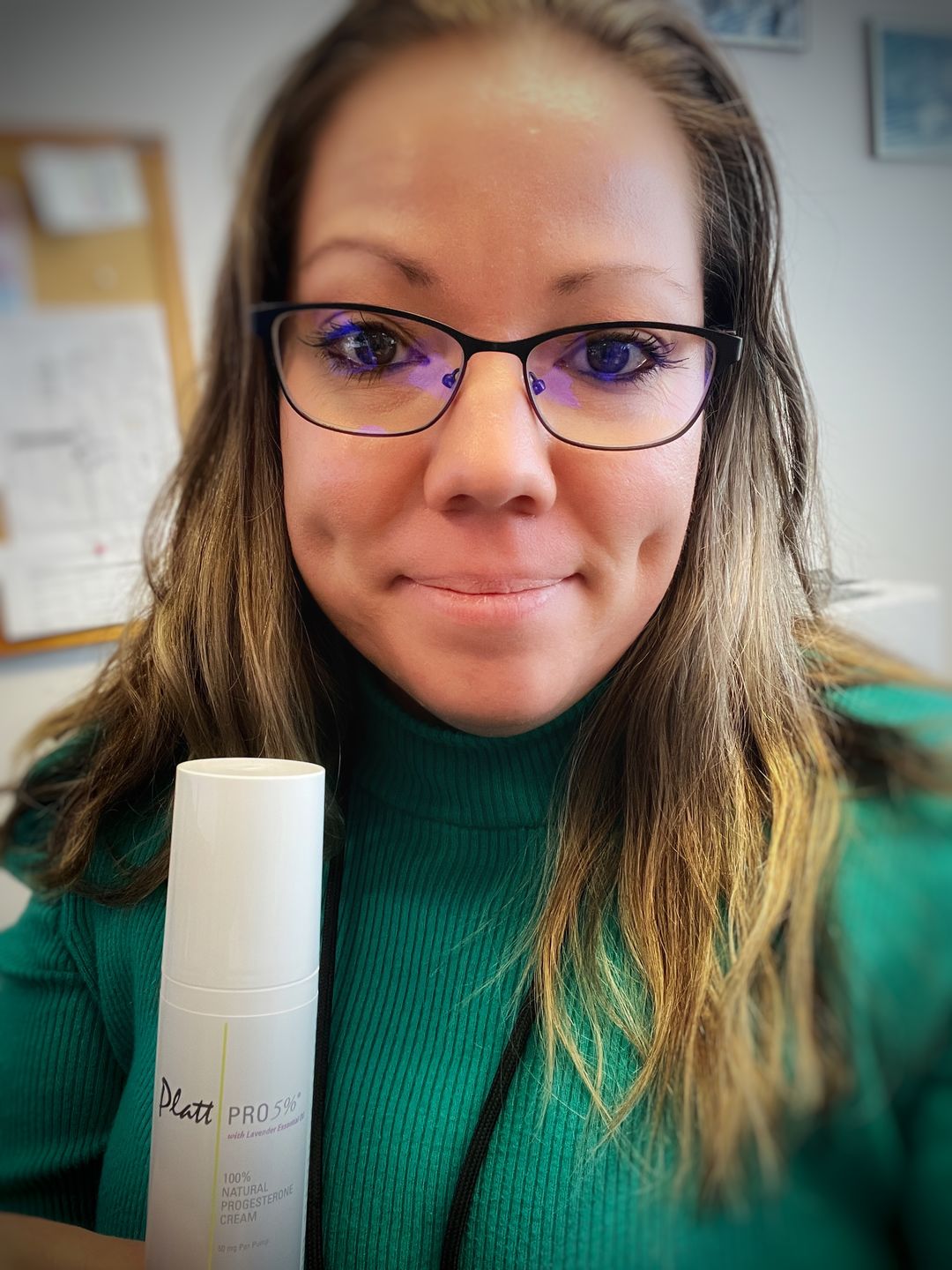 Customer photo review of Platt Pro 5% Progesterone Cream with Lavender Essential Oil (Bioidentical)